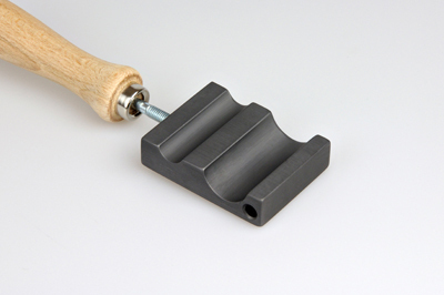 Graphite paddle 60x50x15mm, with two marble shapers