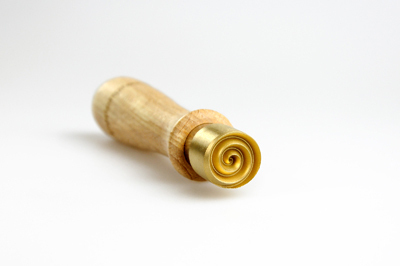 Stamp with spiral, 20mm