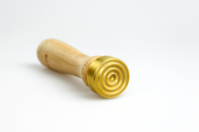 Stamp with concentric circles, 30mm