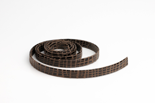 Lederband aus echtem Nappaleder, 10mm breit, Muster Nr. 33