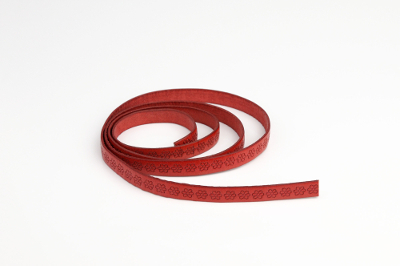 Lederband aus echtem Leder - "italian style", 10mm breit, Muster Nr. 307