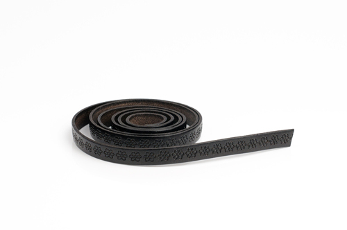 Lederband aus echtem Leder - "italian style", 10mm breit, Muster Nr. 308