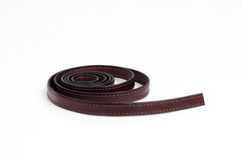 Lederband aus echtem Leder - "italian style", 10mm breit, Muster Nr. 512