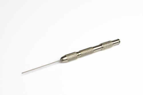Tungsten rod with holder, sharp