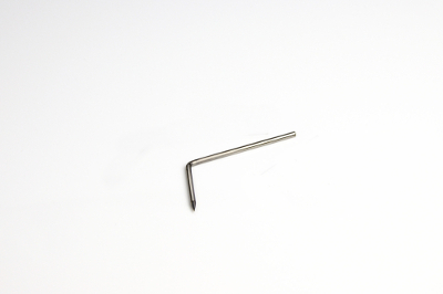 Tungsten rod, sharp, bent - diameter 2.4 or 3.2mm