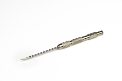 Tungsten rod with holder, knife shaped - 3,2mm diameter