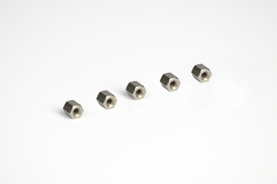 Threaded nut M2,5 for cabochon mandrel, 5 pieces