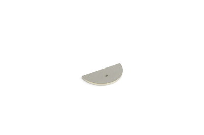 Cabochon disk, semicircular, with 2.5mm thread